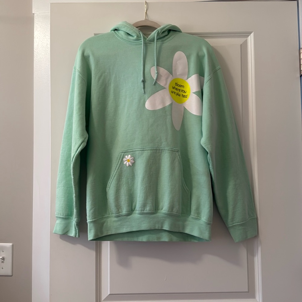 Light green hoodie